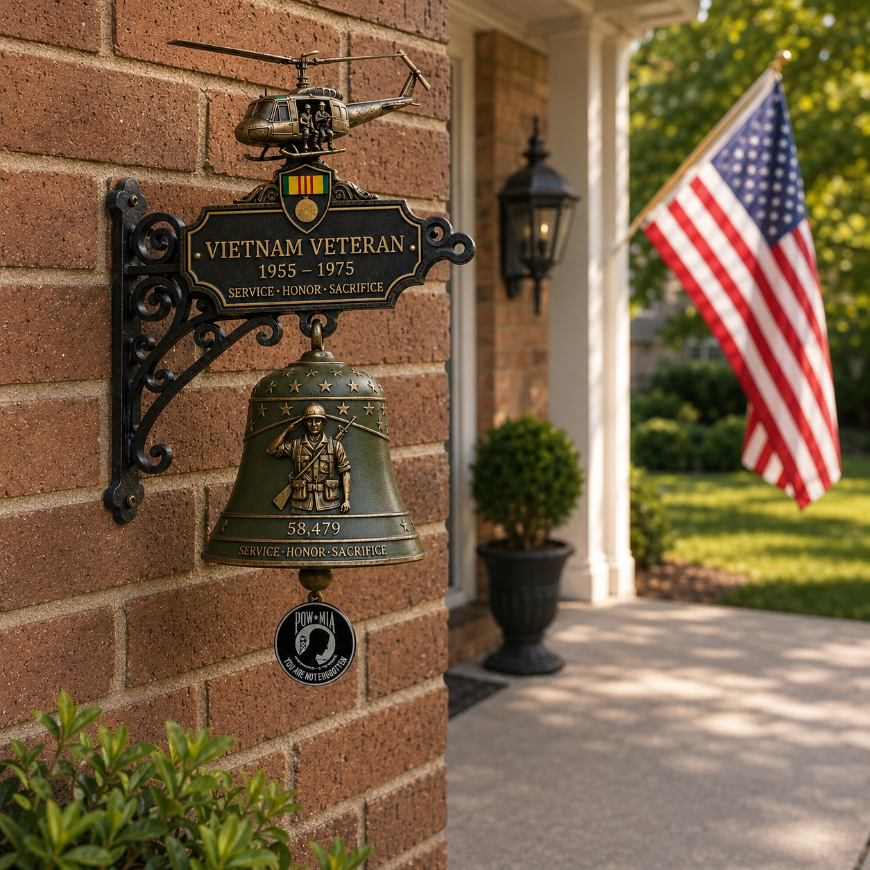 🔔 Last Day Promo: 50% OFF -Vietnam Veteran Tribute Wall Bell