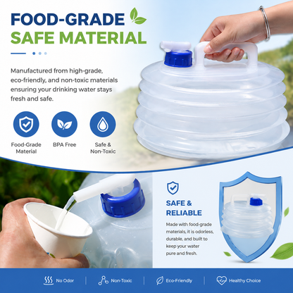 ⛺Foldable outdoor vehicle water container