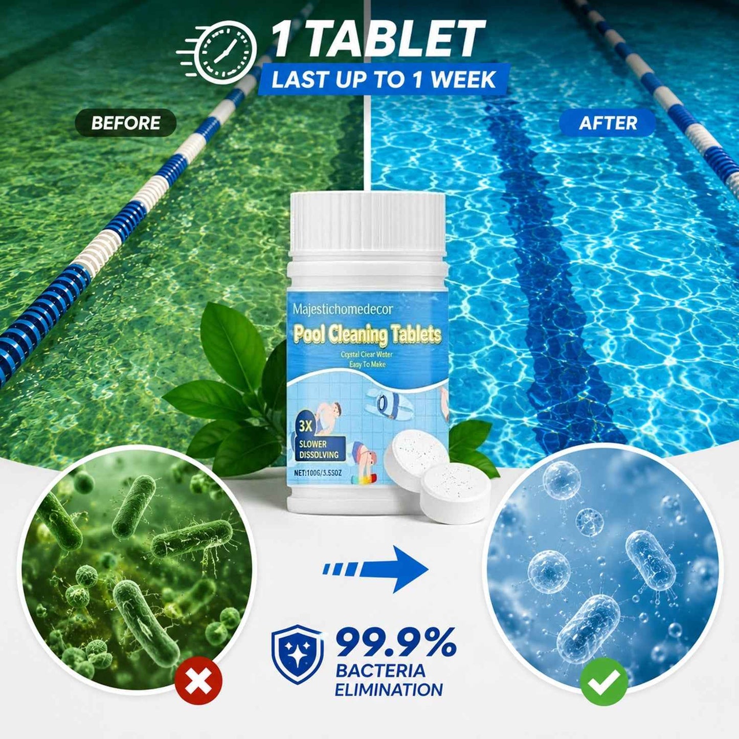 🔥 Limited-Time Offer! The Next-Gen Pool Purifier is here ✨ 2X Stronger Algae Control, Gentle & Safe for Kids! 👨‍👩‍👧‍👦