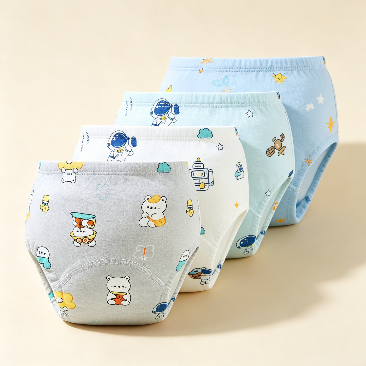 🚽🌱 Toddler Potty Training Pants 100% Cotton Soft Reusable Underwear