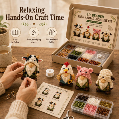3D Beaded Gnome DIY Kit Collection