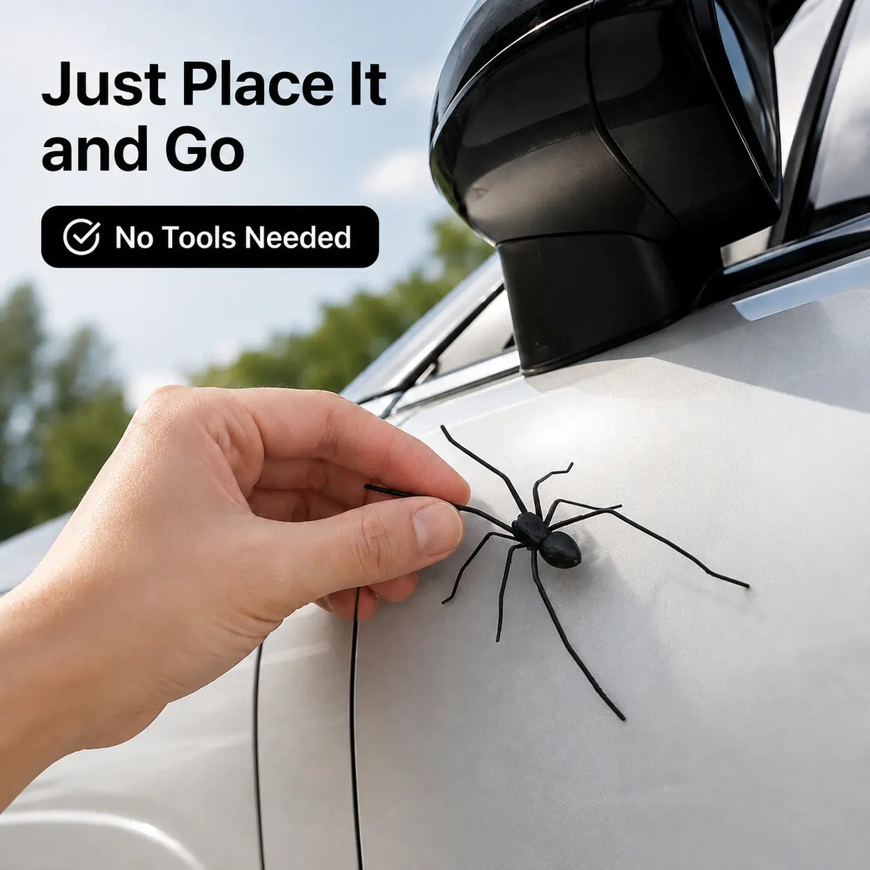 Funny Magnetic Spider Car Decor, Removable Magnet for Cars & Trucks ✅