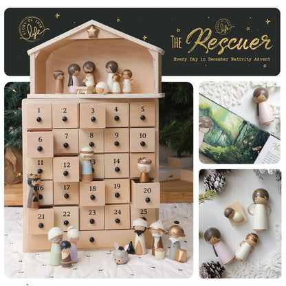 🔥 Last Day 57% OFF - ✝ Nativity Advent Calendar 2026 – Christmas Countdown with Nativity Figures
