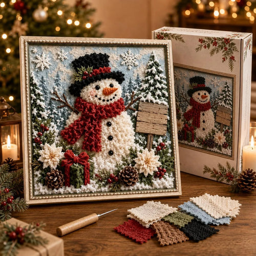🎁🎅3D Christmas Fabric Poke Art Kit