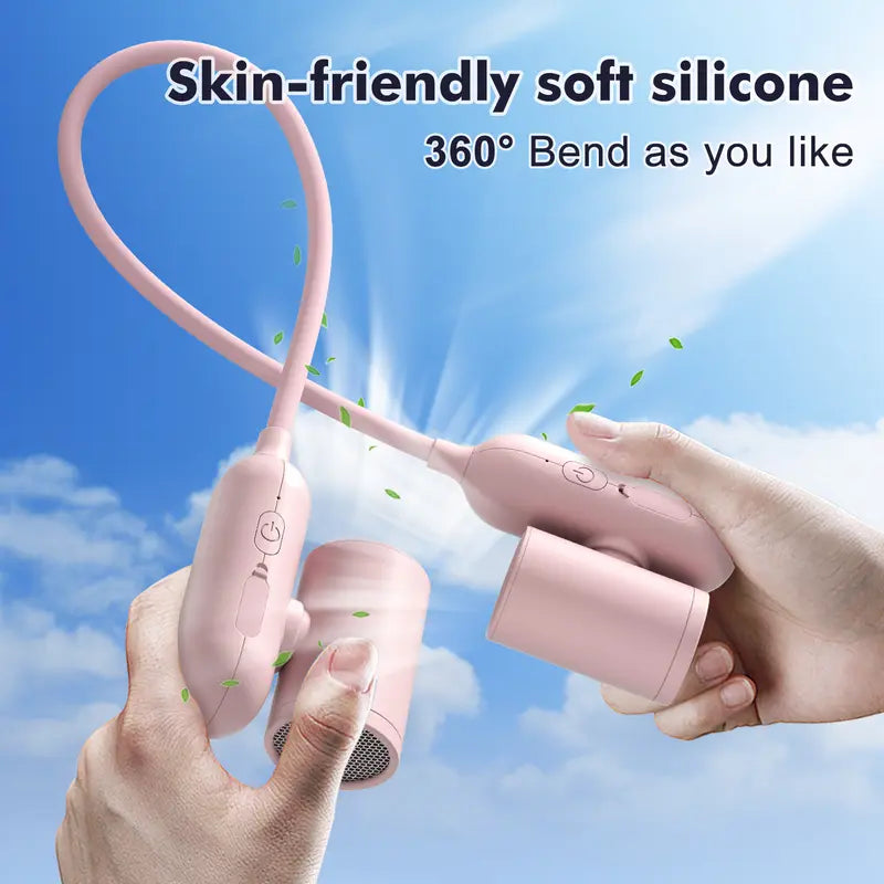 360° Freely Bendable Adjustment 🧴Dual Cooling Fan