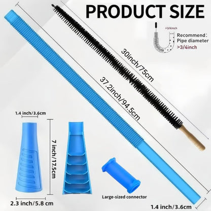 💥2 Pieces Dryer Vent Cleaner Kit Compatible with Most Vacuum Cleaner