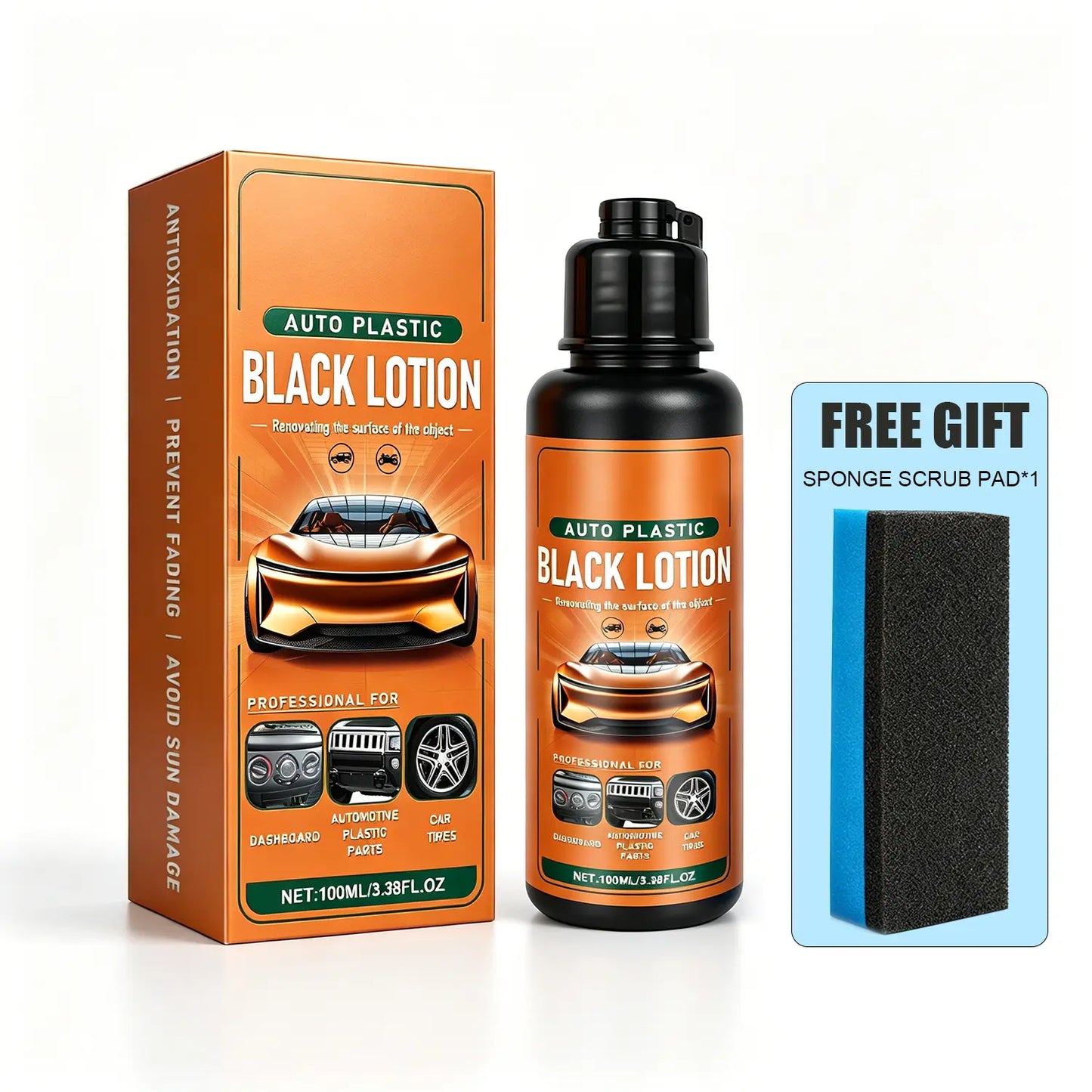 🚗 Car Plastic Restorer | Bring Faded Trim Back to Black