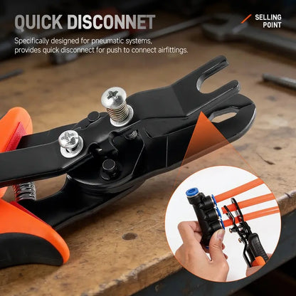 Heavy Duty Push-to-Connect Air Hose Connector Remover Pliers