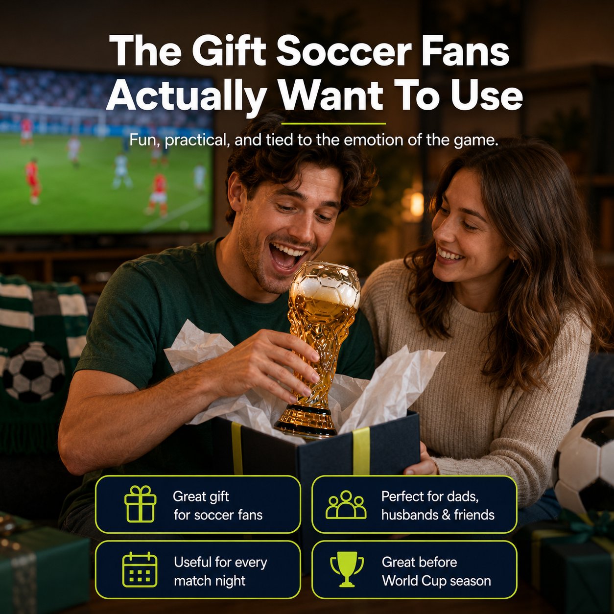 World Cup Trophy Beer Glass