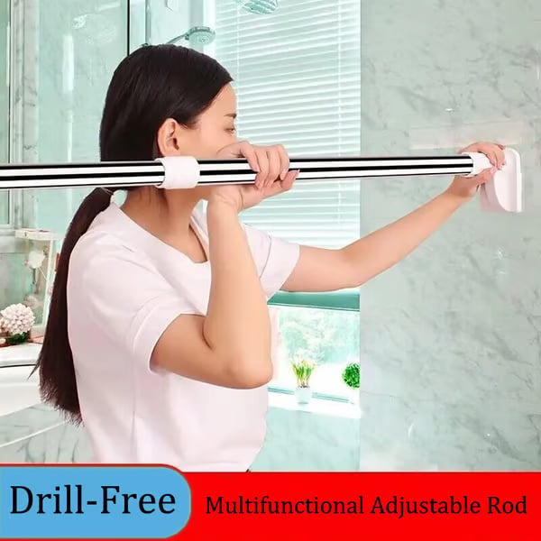Adjustable Drill-Free Telescopic Tension Rod
