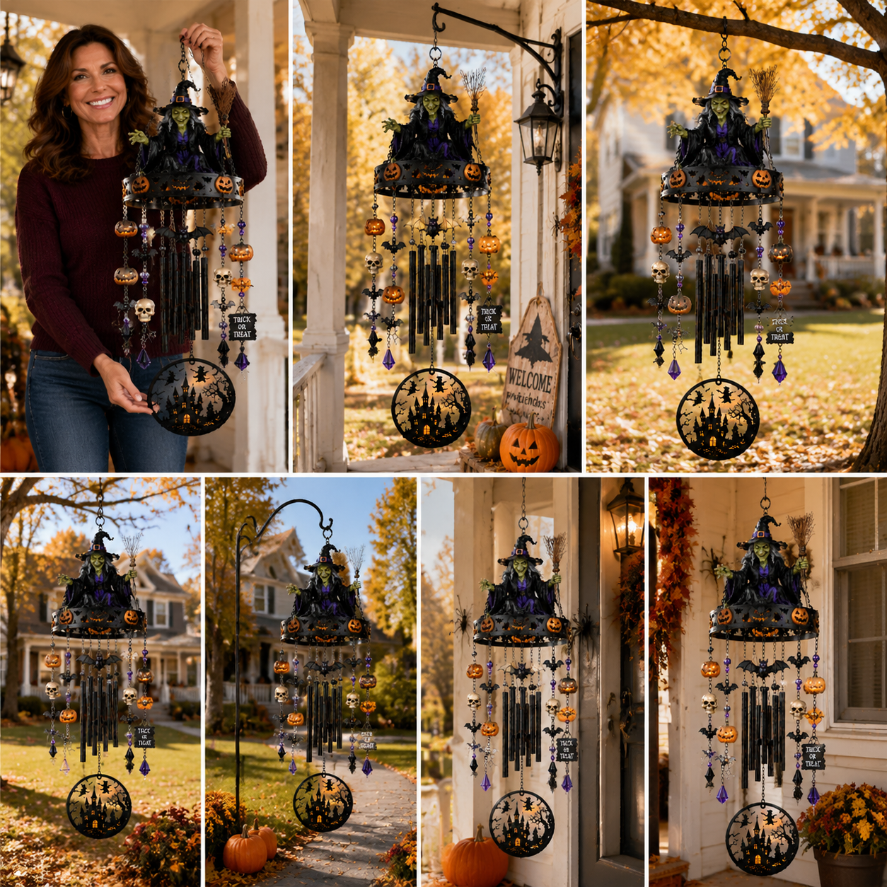 🔥🔥🔥2026 New High-Quality Fully Handmade Custom Witch-Themed Outdoor Wind Chime