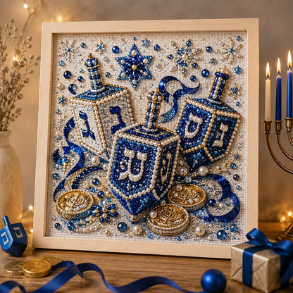 🎁DIY Hanukkah Pearl Art Kit ✨