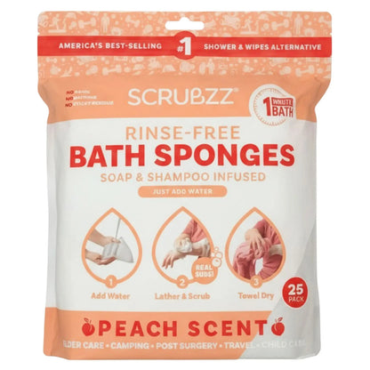 ⏰VIP Shipping Today Only⏰Disposable Rinse-Free Bathing Wipes – 25 Pack🧼