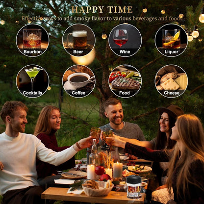 🌟2026 New Electric Whiskey Smoker Kit with 6 Wood Chips