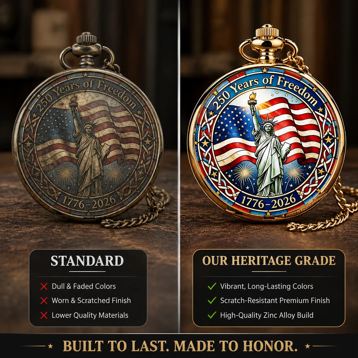 ⏳ ONLY 72 HOURS LEFT: USA 250TH POCKET WATCH — ⏳