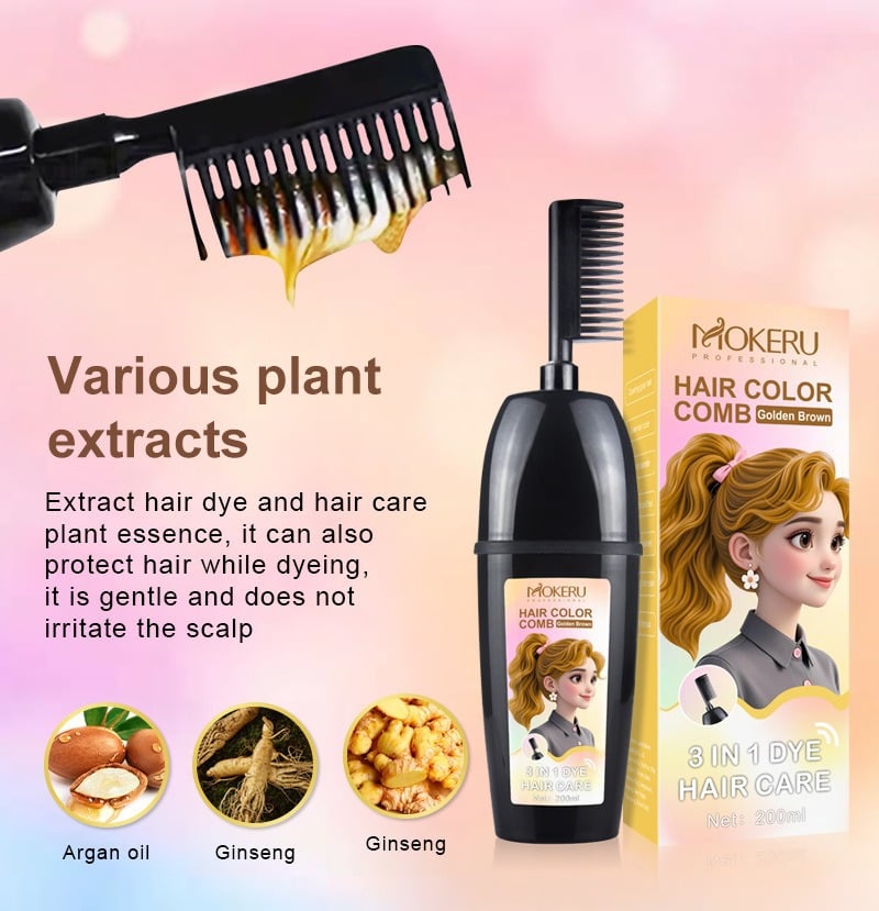 Classic Instant Hair Dye Shampoo | 3-in-1 Hair Color, Long-Lasting, Easy Home Use