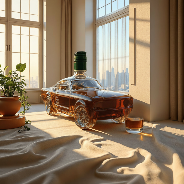 Creative Ford Mustang Whiskey Decanter