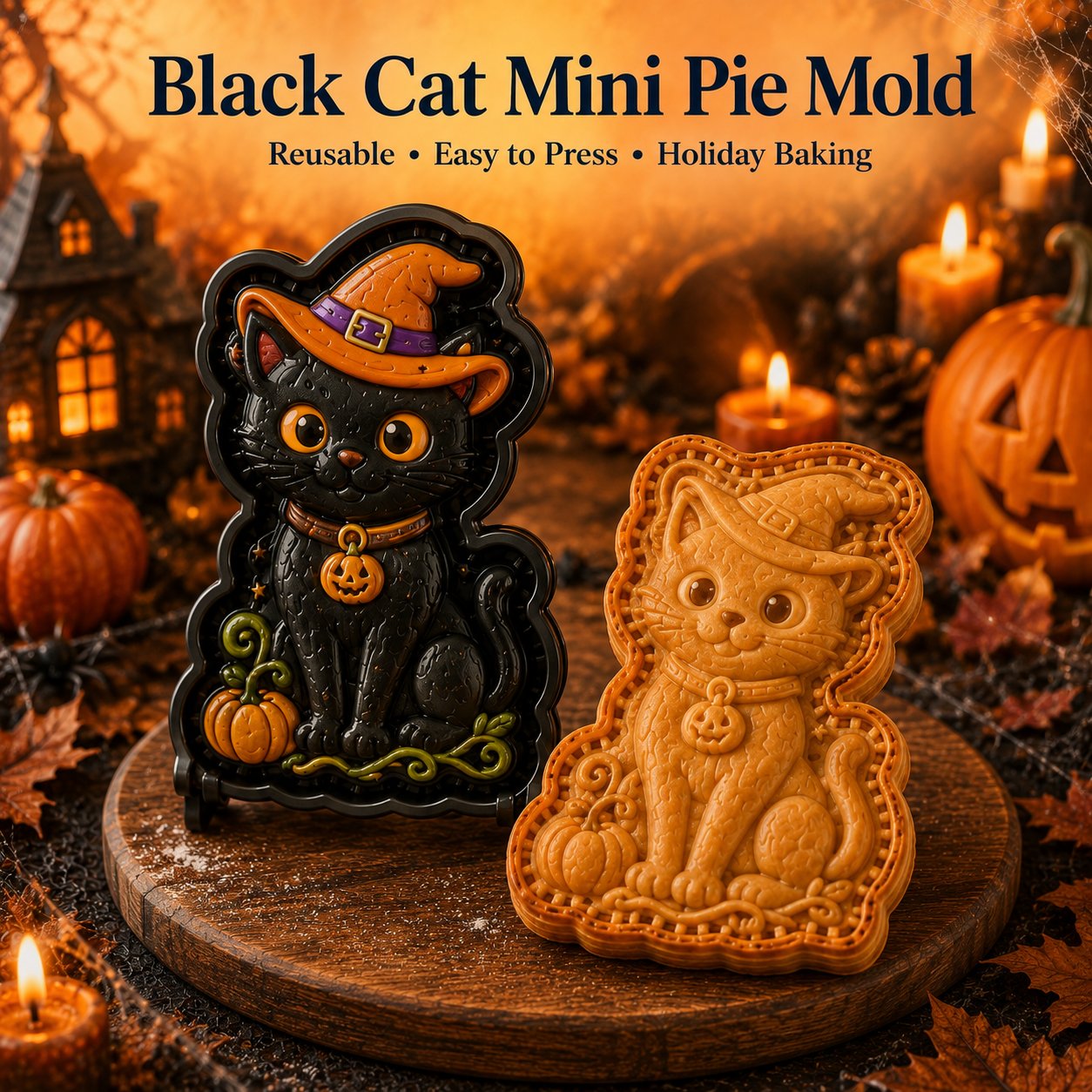 🎃 Halloween Mini Pie Mold Collection🚚 Buy 2+ Get Free Shipping