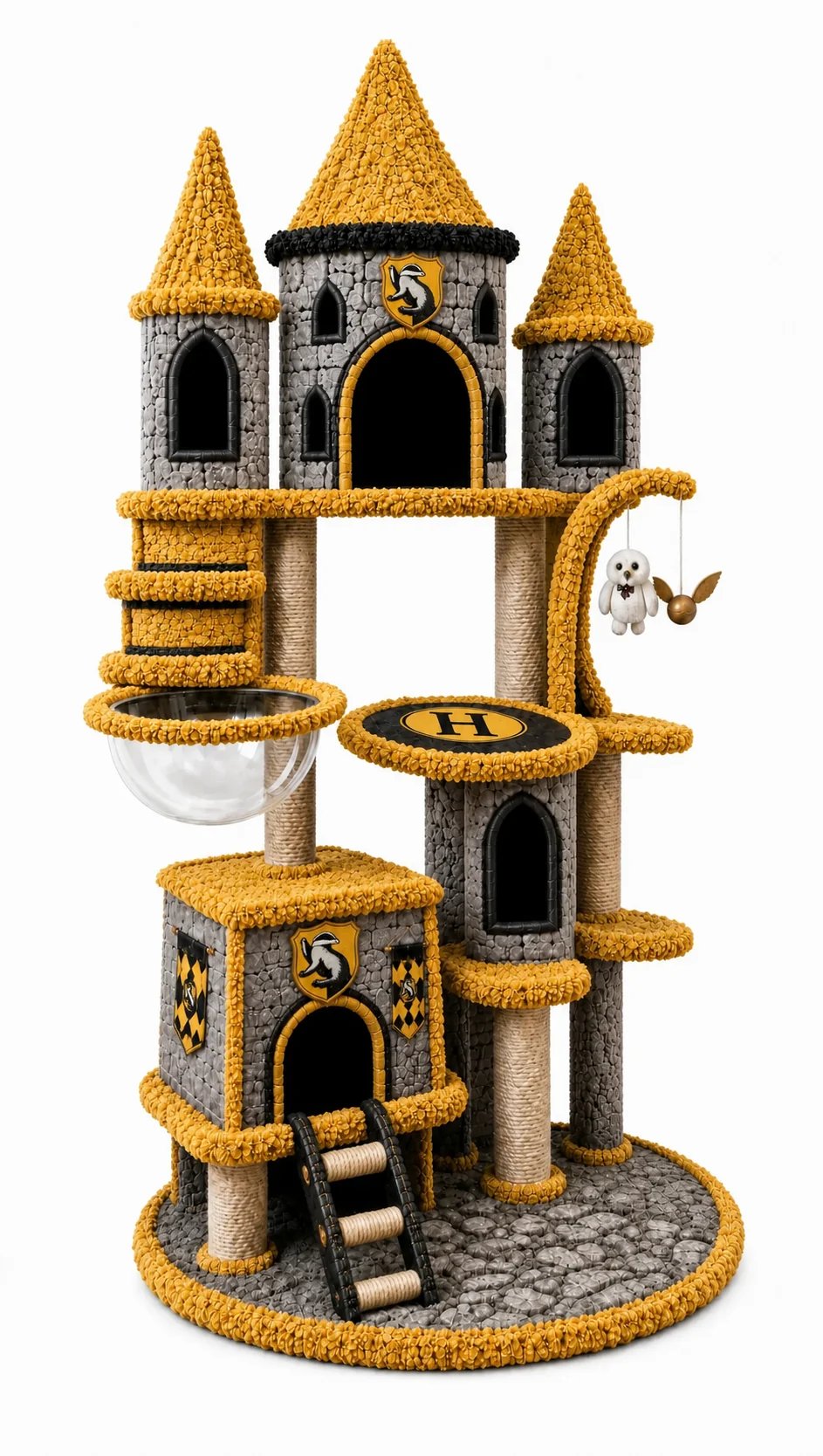 Magical Wizard Cat Tree & Condo (Wizarding School Edition)