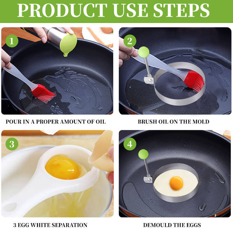 🔥Last Day Sale 49%🔥Stainless Steel Fried Egg Molds