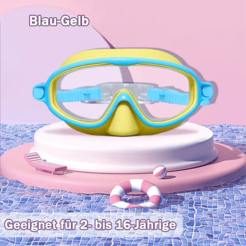 HD Large Frame Kids Swimming Goggles, Waterproof & Anti-Fog