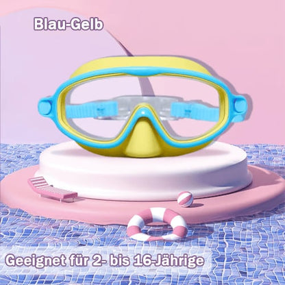HD Large Frame Kids Swimming Goggles, Waterproof & Anti-Fog