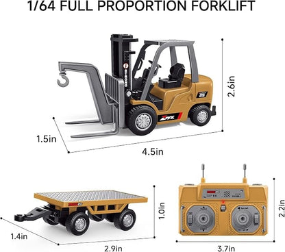 ⭐ 1:64 Premium Alloy Mini RC Construction Set