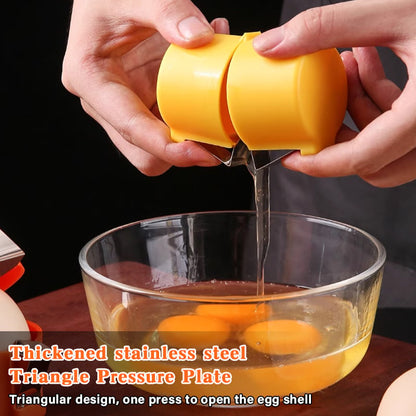 🔥 No Mess Easy Egg Opener — Crack Eggs Cleanly Every Time