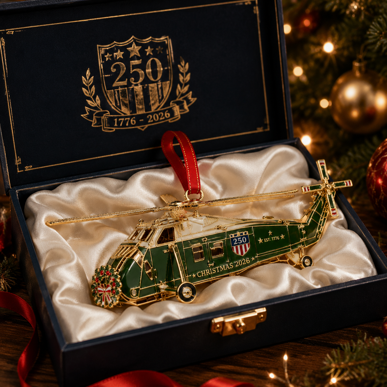 🔥250th Anniversary Edition Helicopter Ornament
