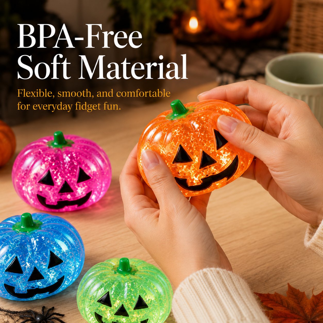 Cute Halloween Pumpkin Squishy Toy