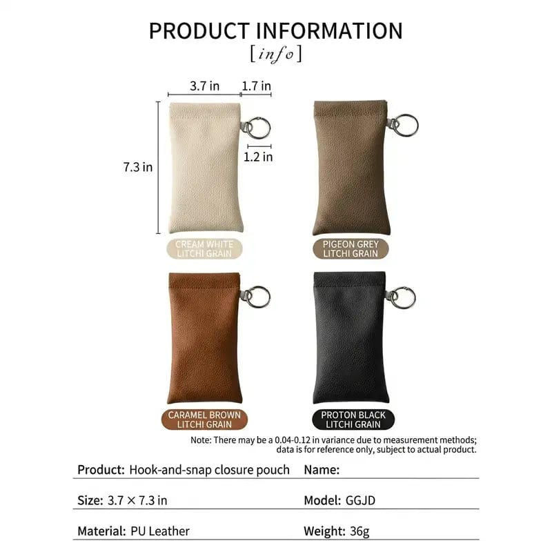 🏆75K+ SOLD!🕶️Soft PU Leather Sunglasses Pouch Elastic Opening Eyeglasses Bag