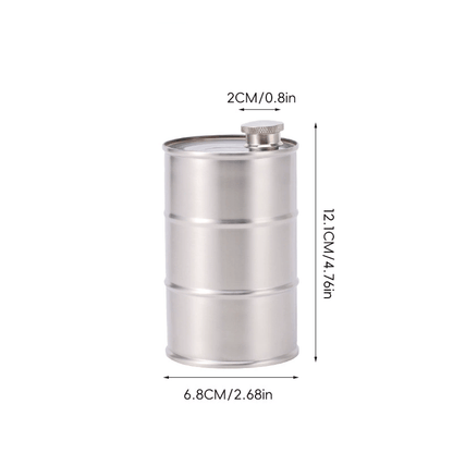 350ml/750ml Oil Drum Anti-rust Leak-proof No Odor Portable Wine Storage🛢Food Grade Camping Whisky Flagon Wine Jug Camping Supplies