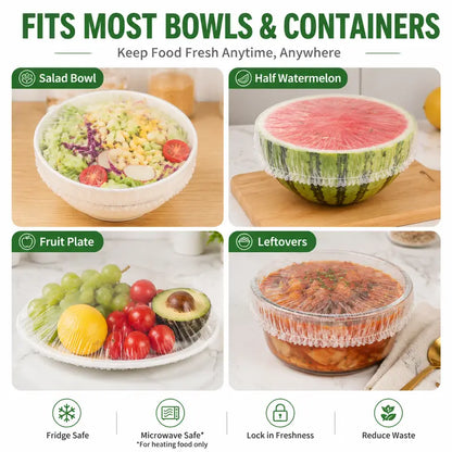 🔥Hot sale-100PCS Disposable Stretch Food Covers for Bowls & Plates🥡