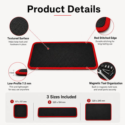 🧲 Magnetic Tool Mat Set – Non-Slip Pads for Auto Repair
