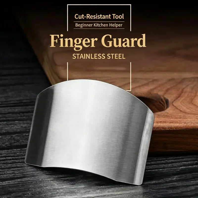 🔪 Stainless Steel Finger Guard