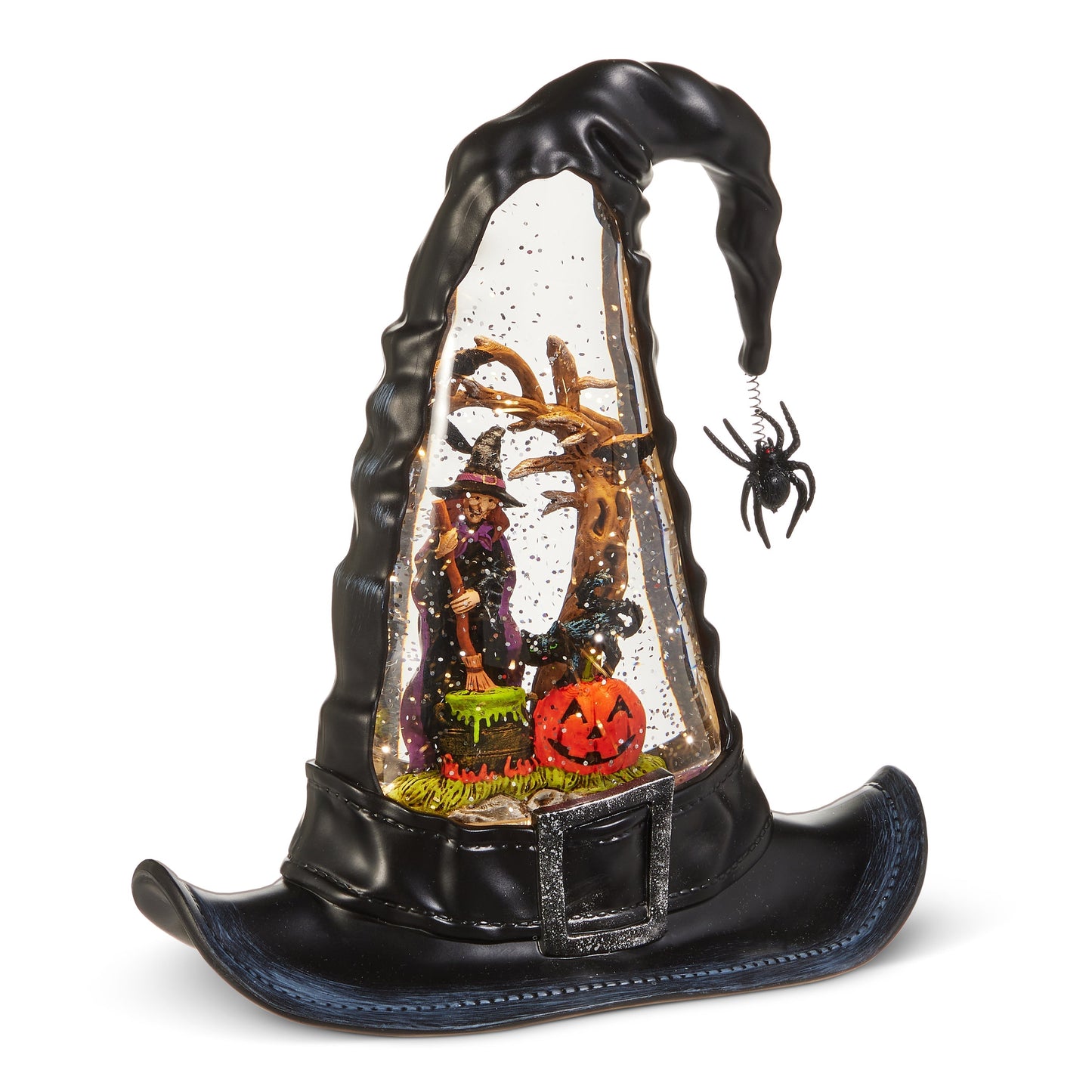 Witches Hat Lighted Water Lantern With Swirling Glitter - 4500755  - USB Included New