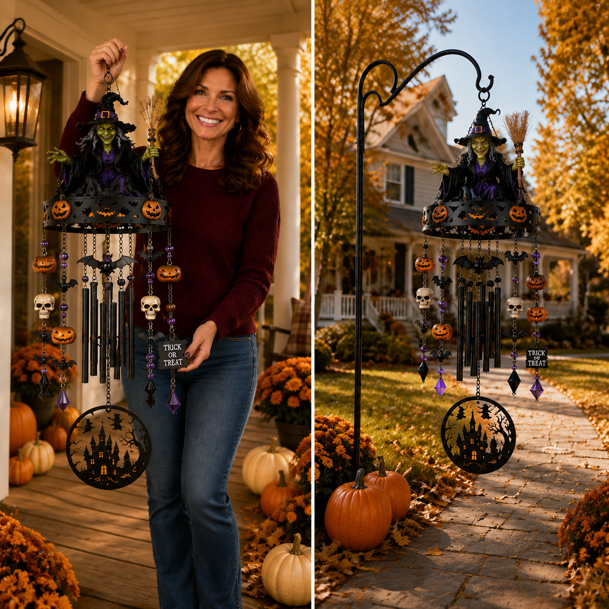 🔥🔥🔥2026 New High-Quality Fully Handmade Custom Witch-Themed Outdoor Wind Chime