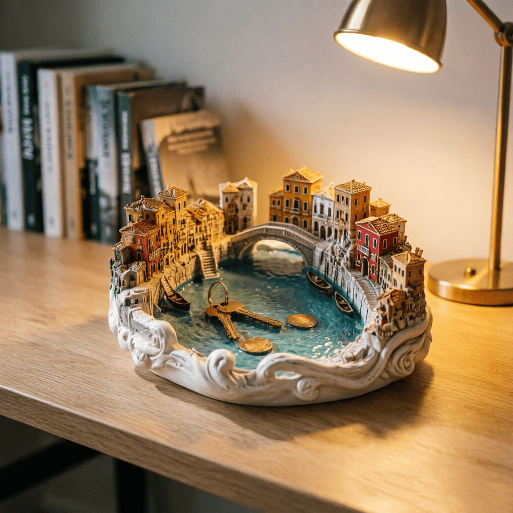 🛶✨ Bring the Romance of Venice to Your Entryway! Miniature Water City Catch-all Dish — 49% OFF Today
