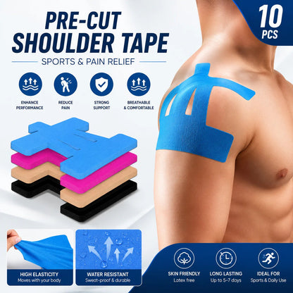 🔥 LAST DAY 50% OFF – FDA-Registered Fast-Acting Shoulder & Knee Pain Relief Tape 💪🏃 Breathable & Sweatproof • Latex-Free🛡