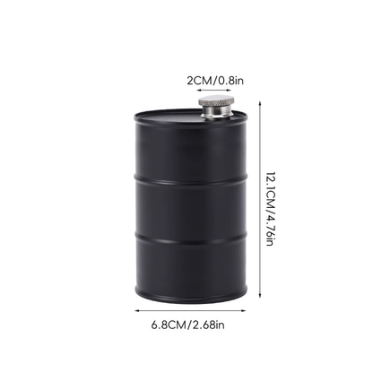 350ml/750ml Oil Drum Anti-rust Leak-proof No Odor Portable Wine Storage🛢Food Grade Camping Whisky Flagon Wine Jug Camping Supplies