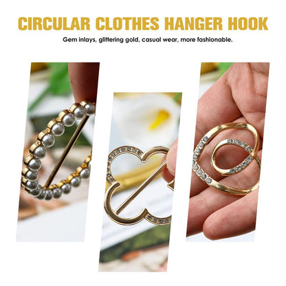 👗4 Counts Women's Fashion Metal Shirt Clips