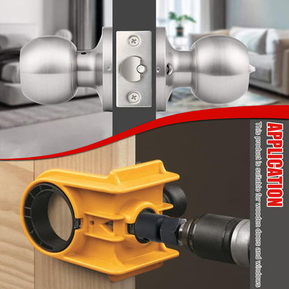 🚪 Door Lock Installation Jig Kit | Wood Door Knob & Deadbolt Hole Drilling Set