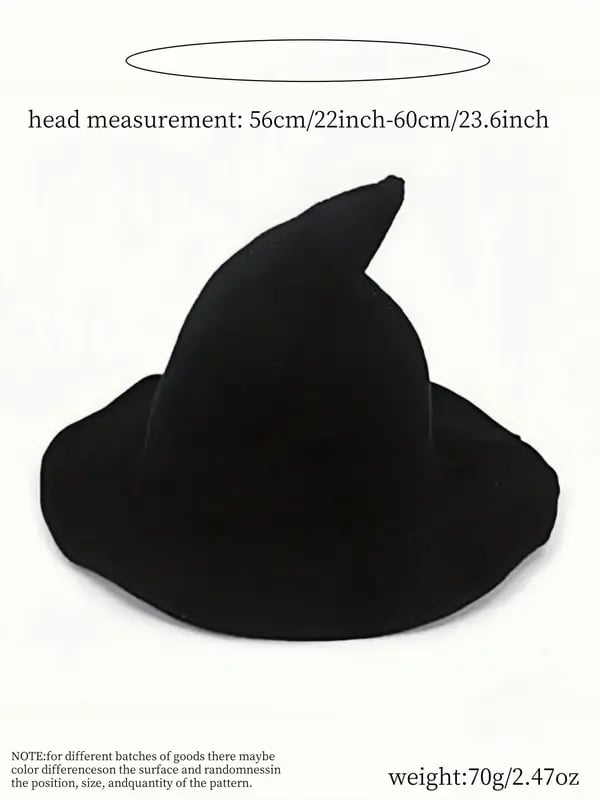 🧙 Knitted Wizard Hat  - ✨ Cozy Halloween Fantasy Costume Accessory