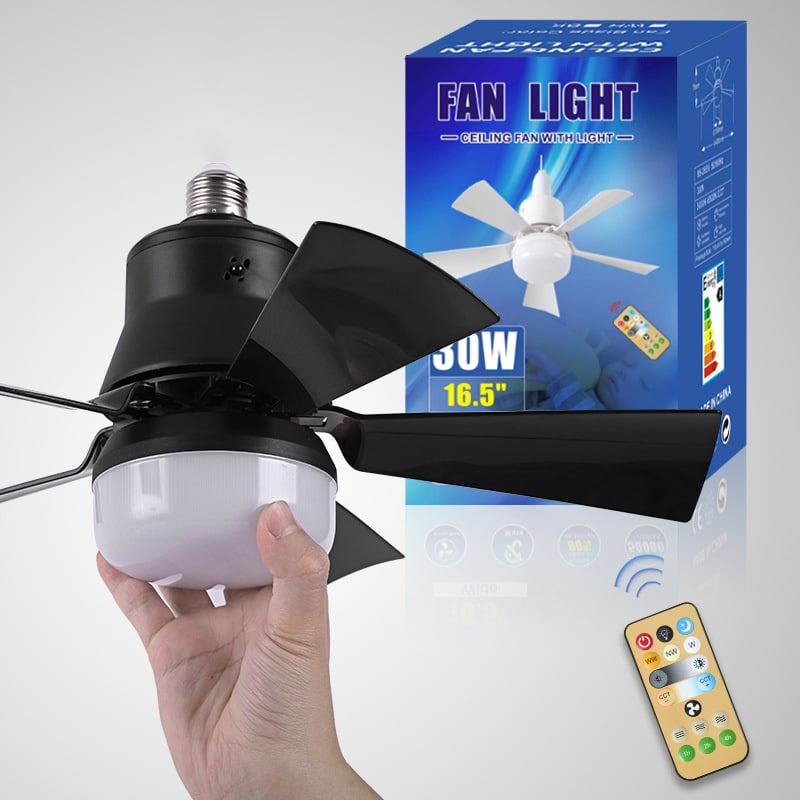 ✅Install In 3 Mins! Socket Screw-in Fan Light 2 In 1✨