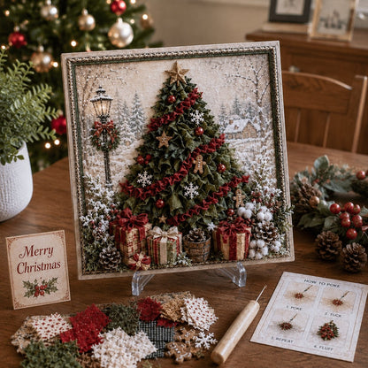 🎄🧵 Create Plush 3D Christmas Fabric Art | No-Needle Craft Kit
