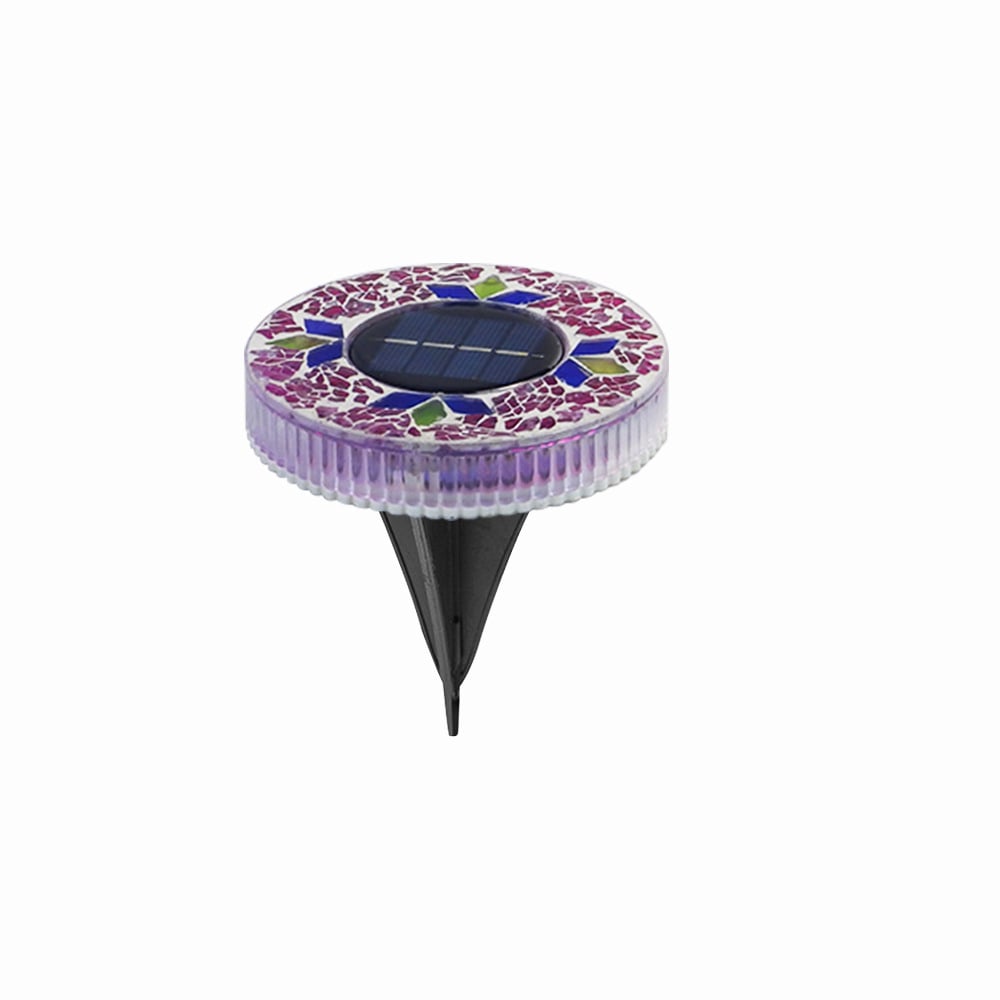 ✨Solar Outdoor Mosaic Disc Lights (4-Pack)