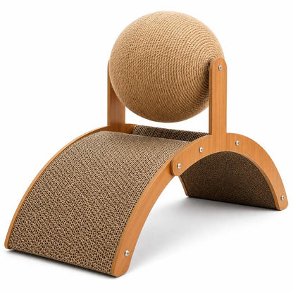 🐾Furniture-Saving Interactive Jute Ball & Arch Cat Scratcher
