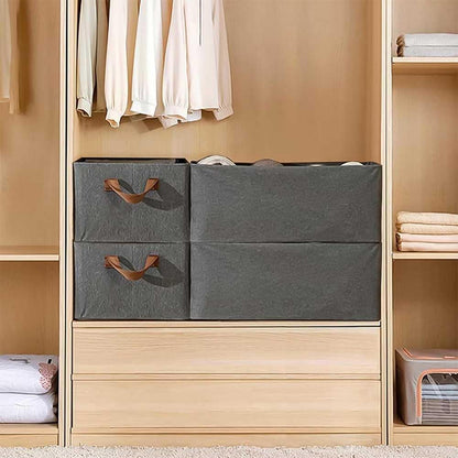 Multi-functional Folding Wardrobe, Closet Clothes Organizer Storage Box Steel Frame with Handle