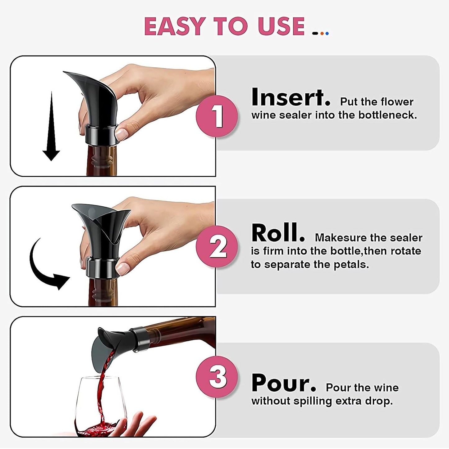 2 in 1 Wine Pourer Stoppers