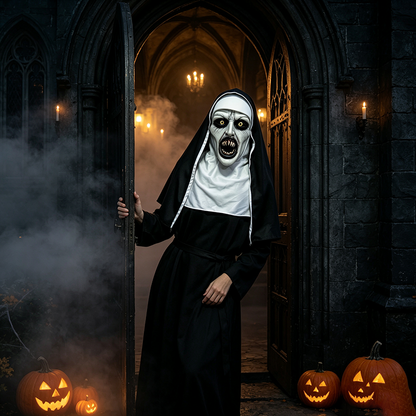 Fun Halloween Nun Mask